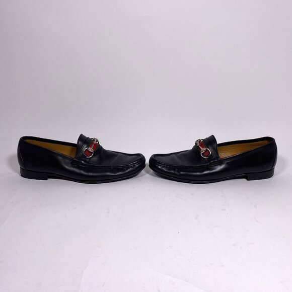 GUCCI Men's Vintage Black Leather Horsebit Loafers *AS IS* - Picture 4 of 15